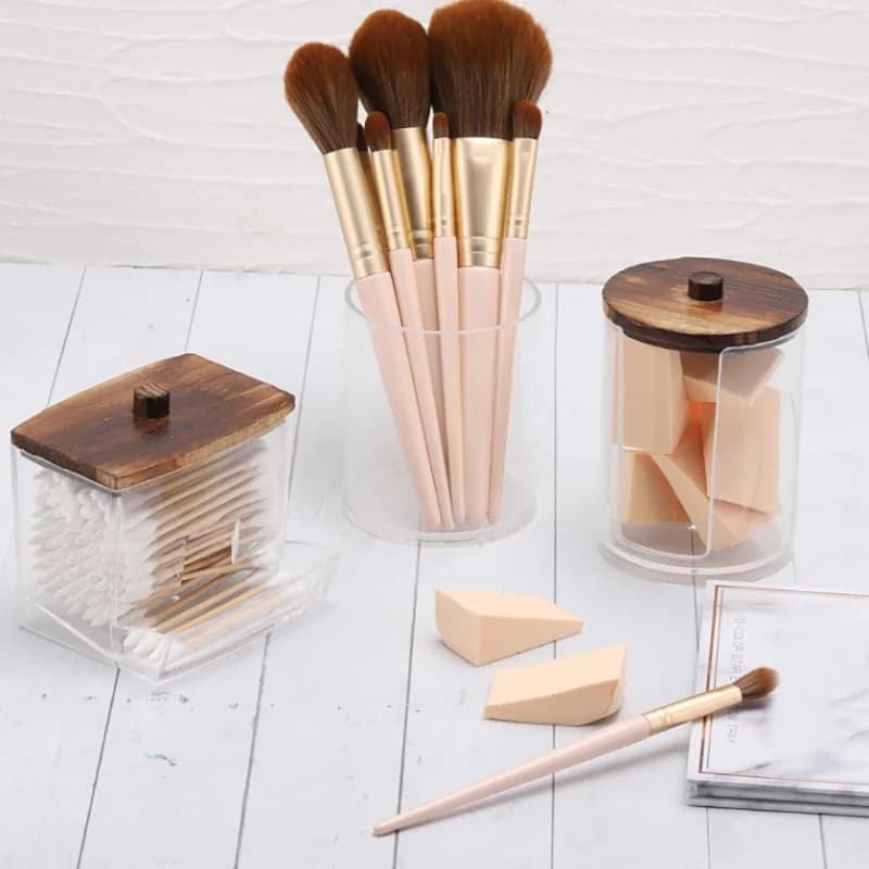Bathroom Storage Jars with Lids Set