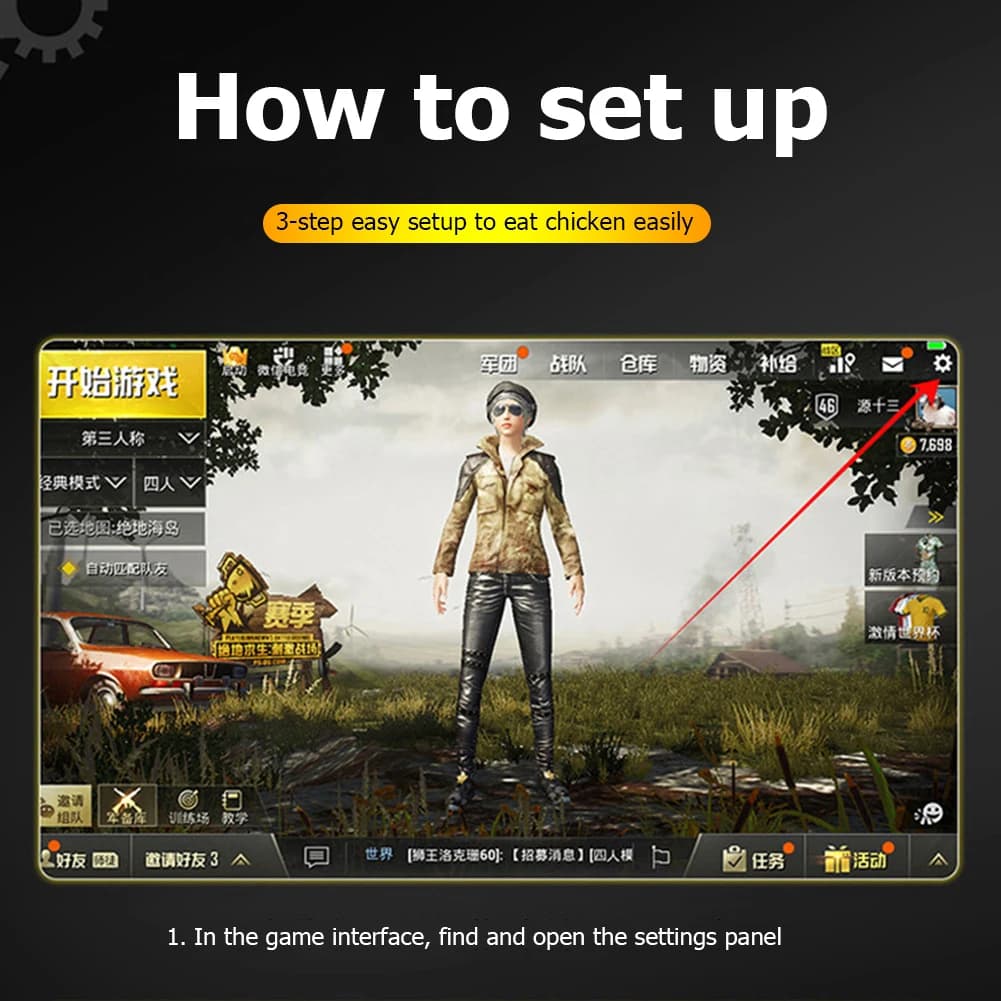Electronic Machine Accessories F01 1 Pair Gamepad Joystick Button Trigger PUBG Gaming Mobile Controller Shooter