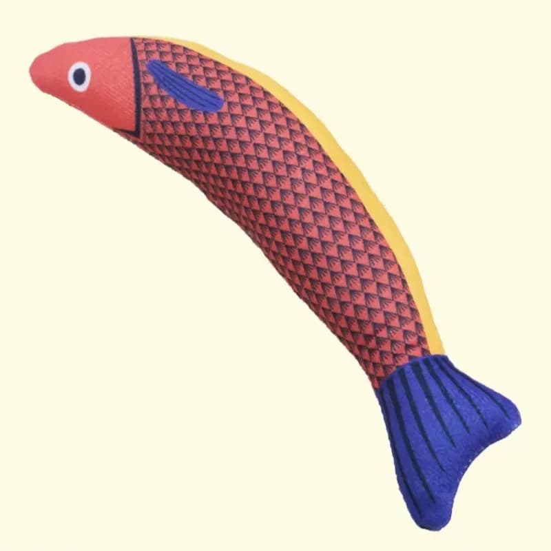 Catnip Fish Crinkle Kicker Cat Toy