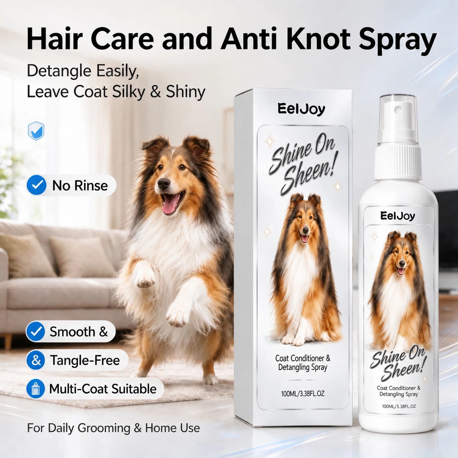 Pet Coat Detangler Conditioner Spray