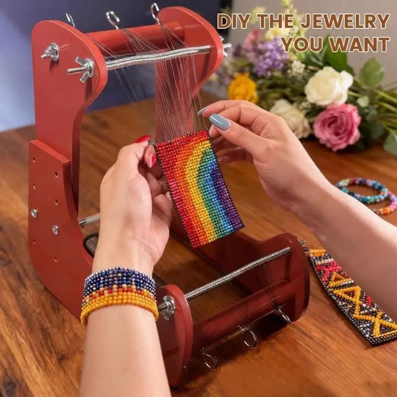 Adjustable Wooden Bead Loom