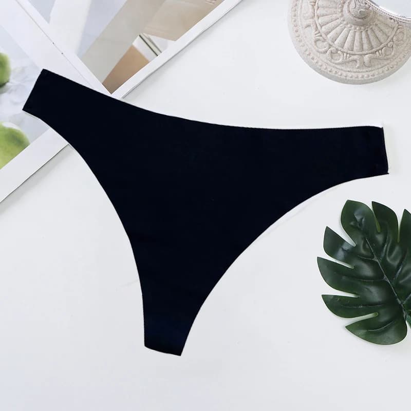 Seamless Ice Silk Thong Underwear