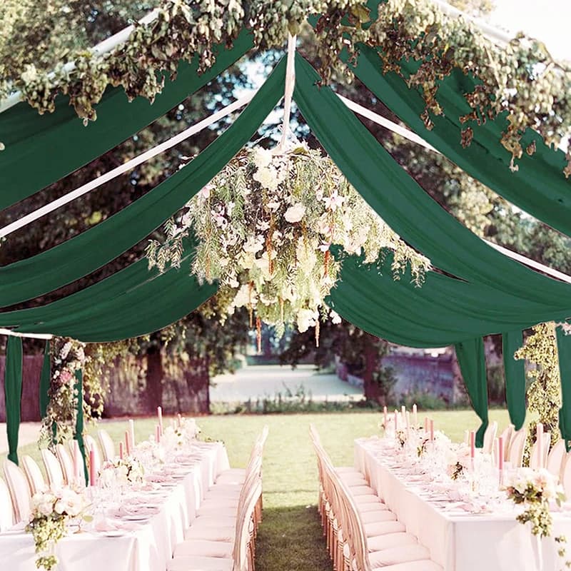 Sheer Chiffon Ceiling Drape Panel