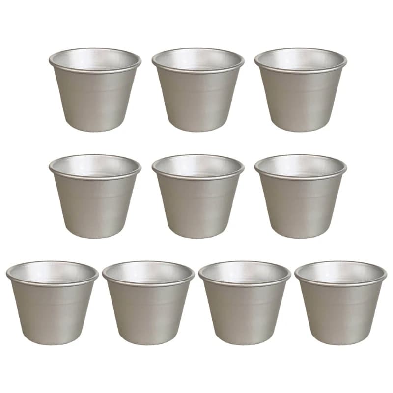 Nonstick Aluminum Muffin and Tart Molds, Pack of 10
