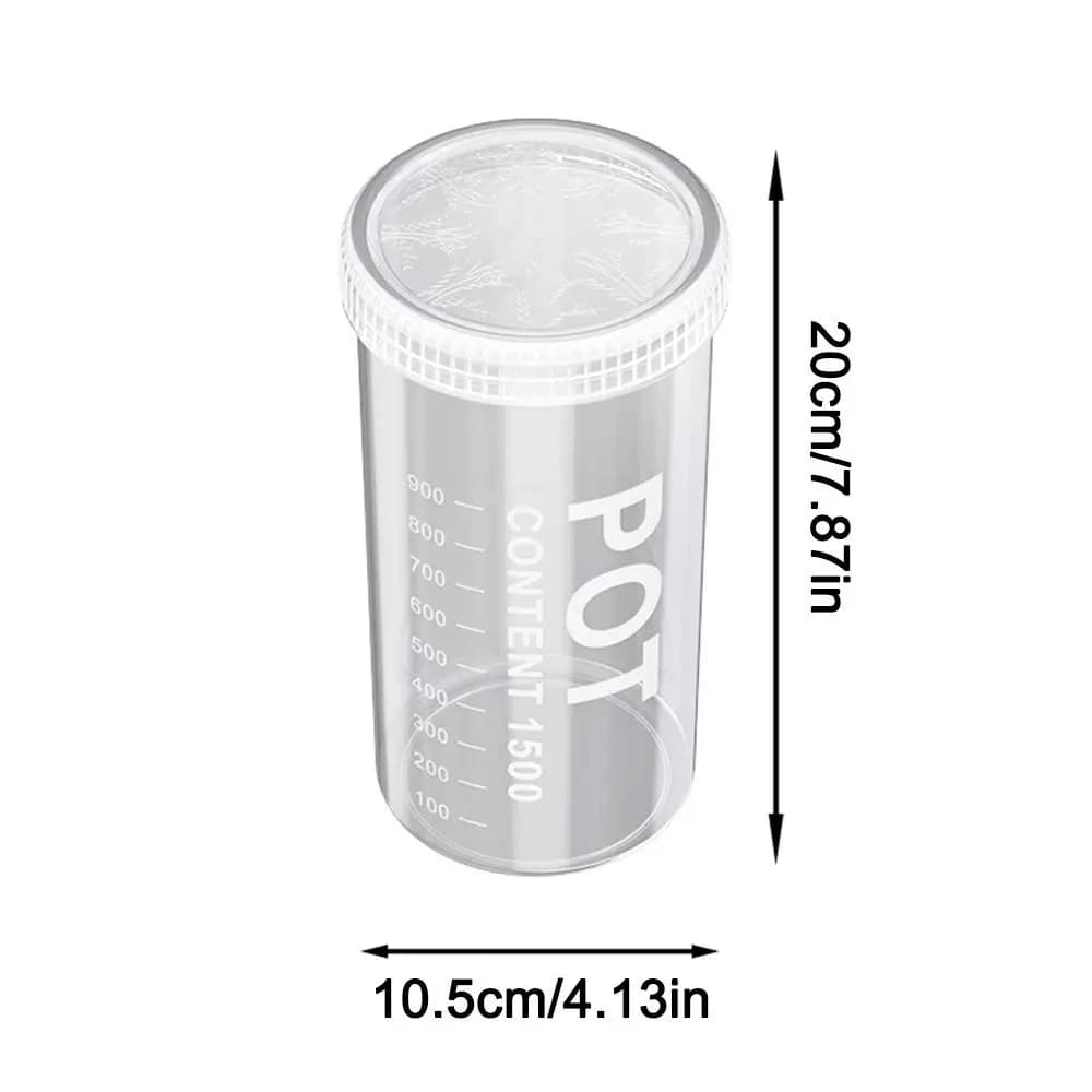 Plastic Food Storage Canisters with Sealed Lids