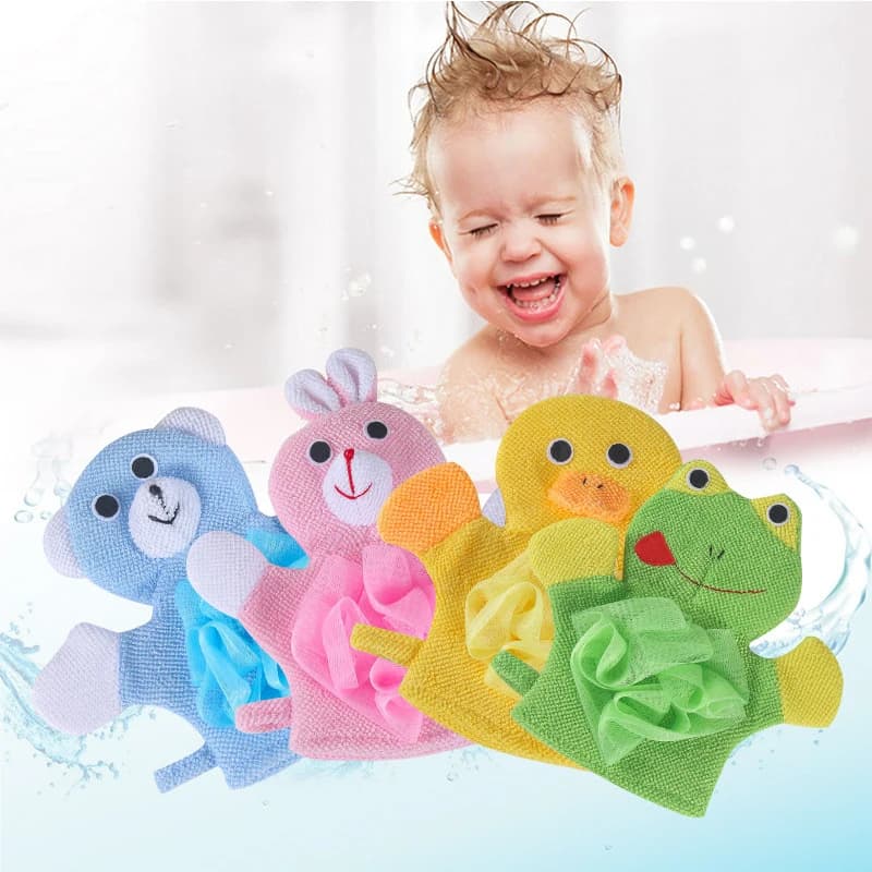 Cartoon Animal Baby Bath Wash Cloth