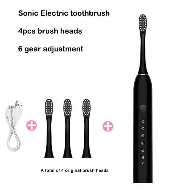 USB Rechargeable Sonic Electric Toothbrush