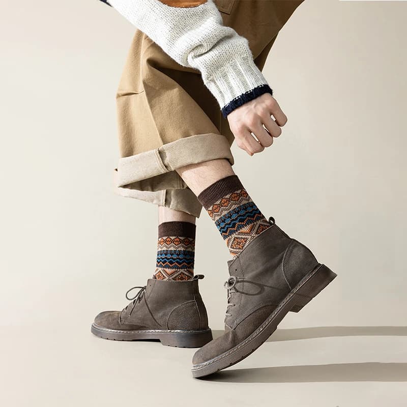 Men's Colorful Crew Socks, 3-Pair Pack