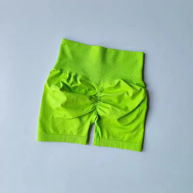 Summer High-Waist Women's Yoga Shorts Breathable Fitness Shorts Butt Lift Sports Running Cycling Push-Up Workout Gym Shorts