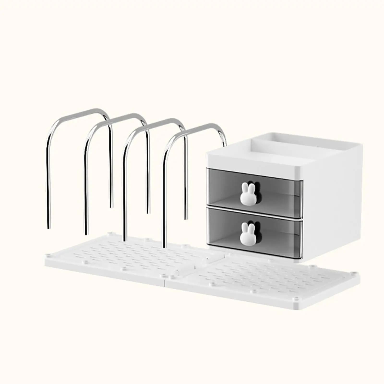 Desk Organizer Pen Holder with Detachable Bookends