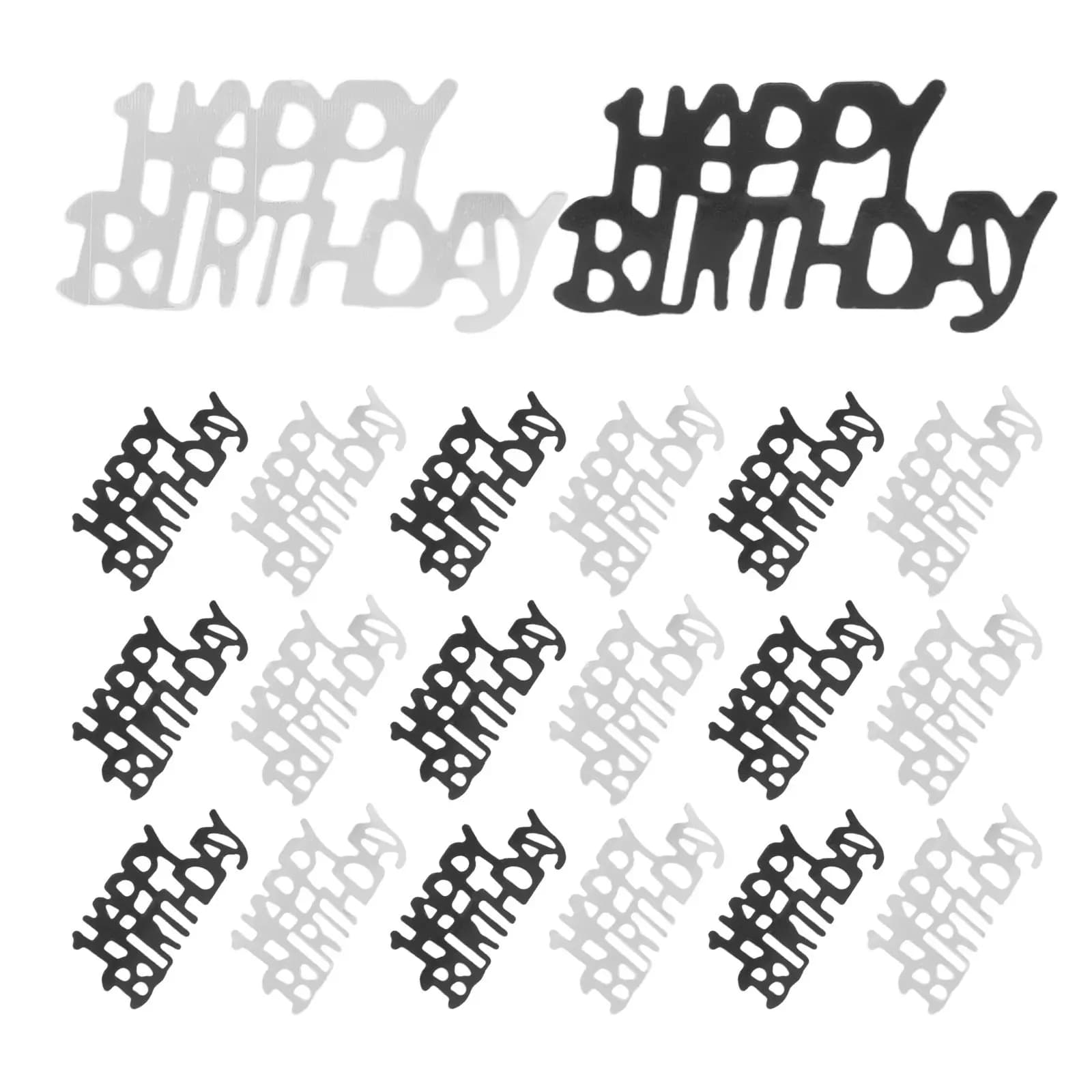 Silver Confetti Dots Party Table Decoration