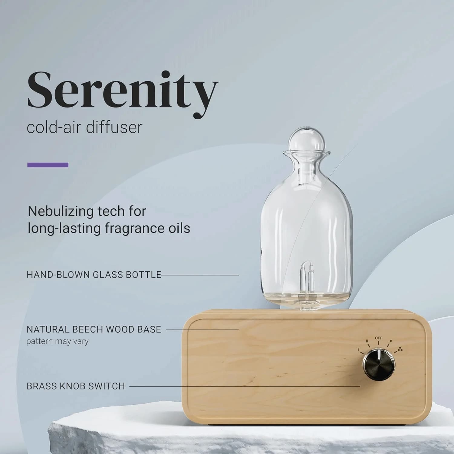 Battery Operated Nebulizing Essential Oil Diffuser