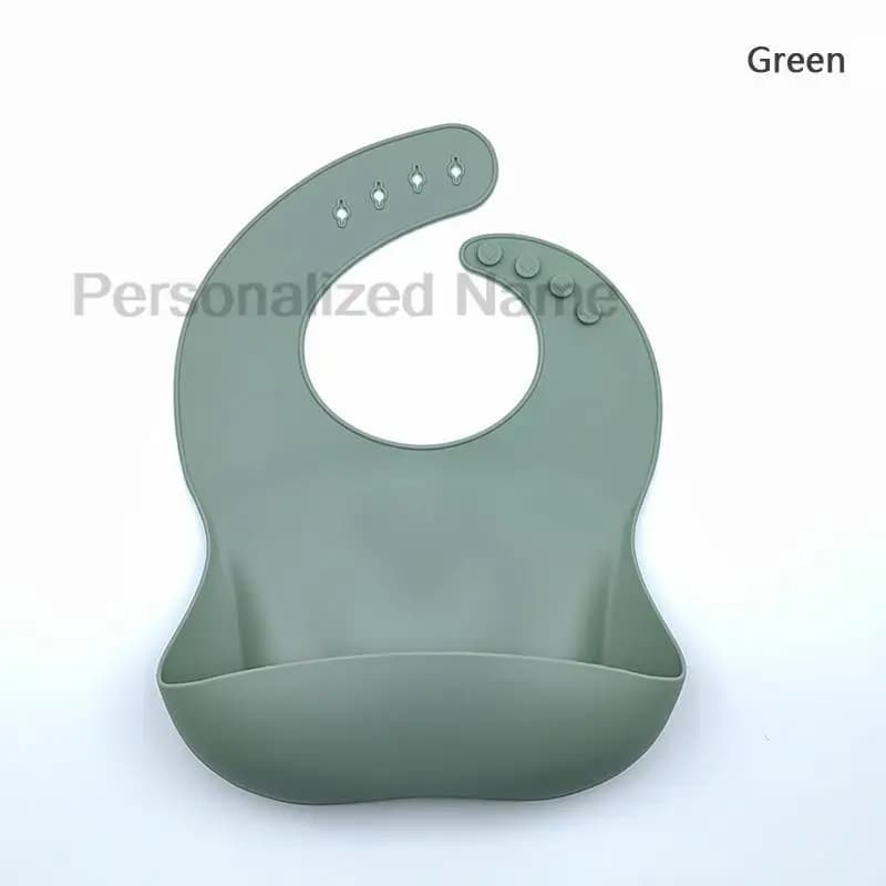Silicone Baby Bib With Food Catcher Pocket