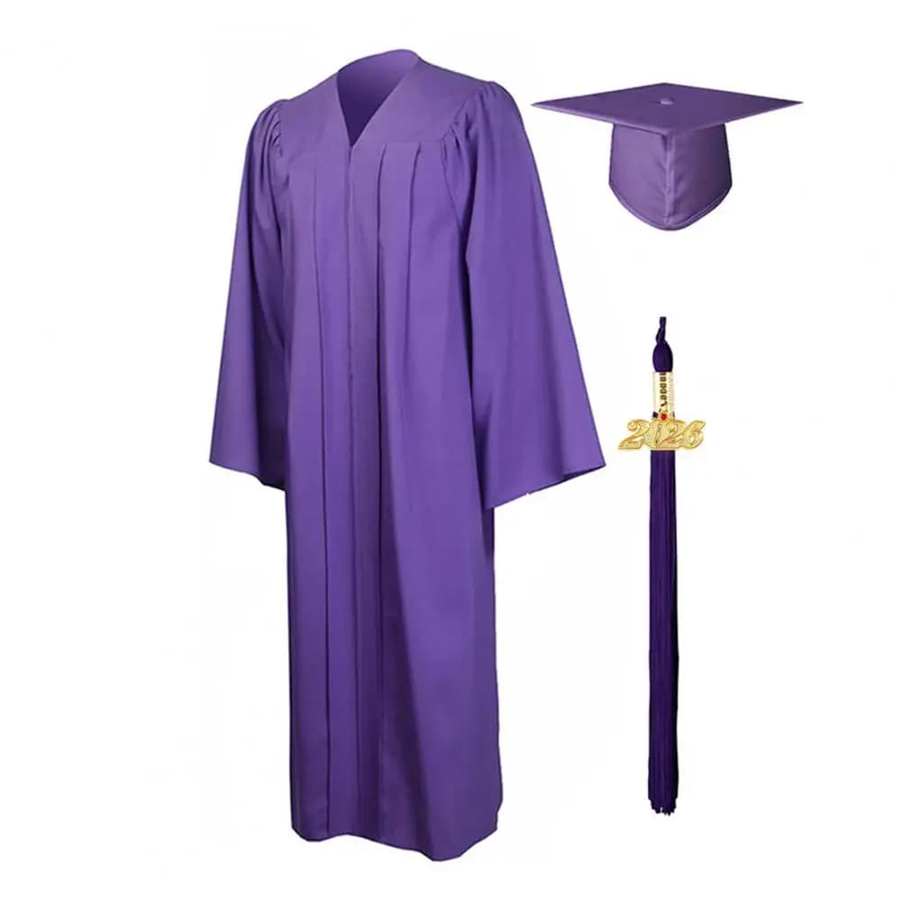 Unisex Graduation Robe With Hat And Tassel