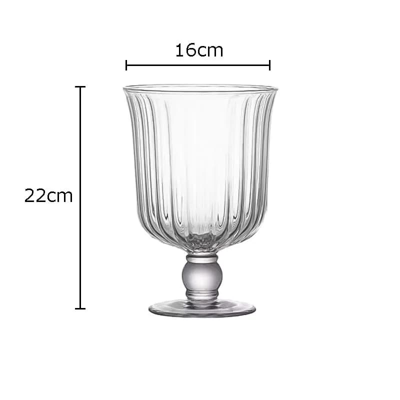 Tall Clear Glass Vase
