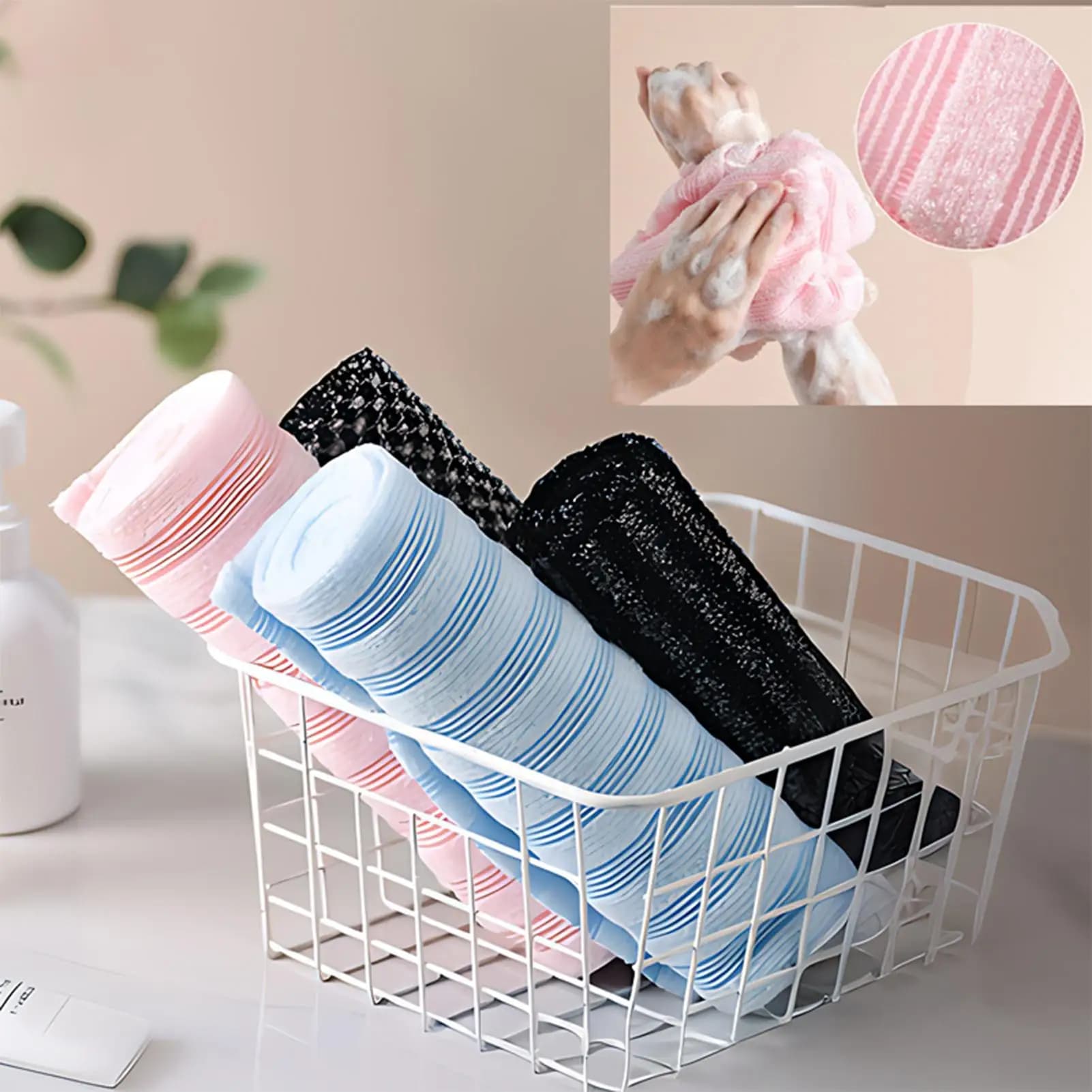 Body Exfoliator Towel Back Scrubber