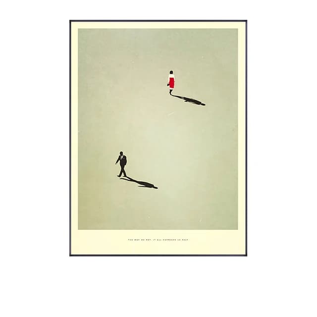 Modern Posture Figure Canvas Wall Print
