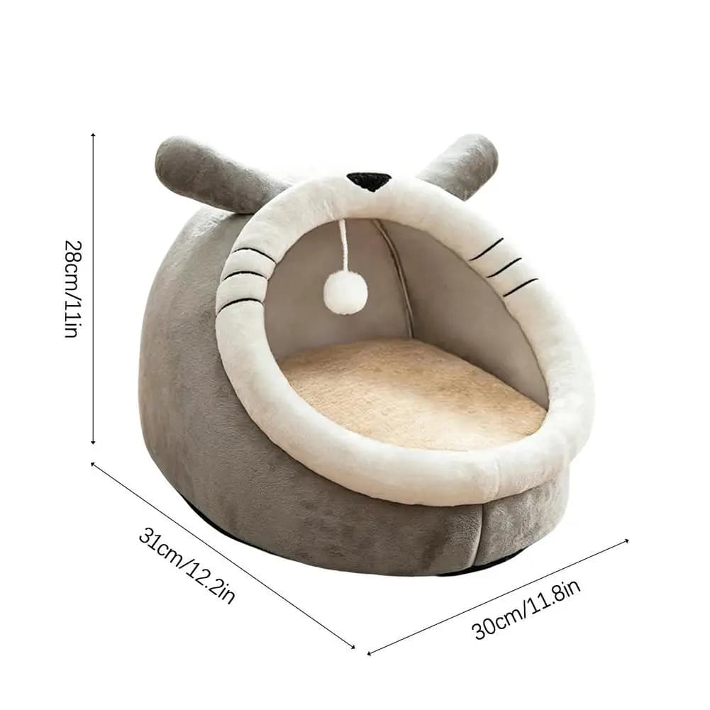 Cat Cave Bed Foldable Dome Pet Nest