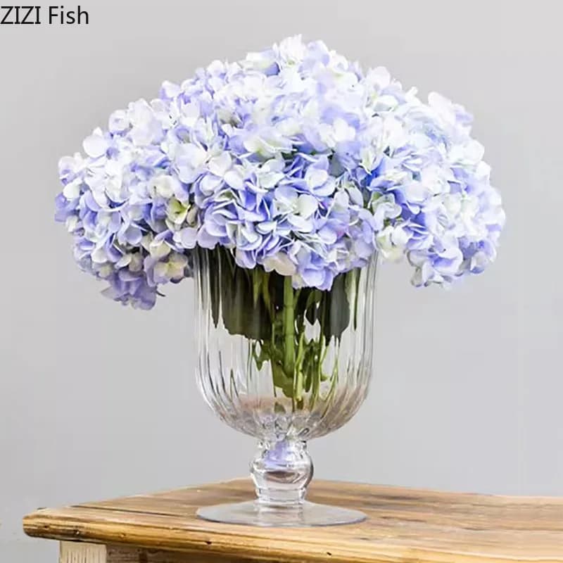 Tall Clear Glass Vase