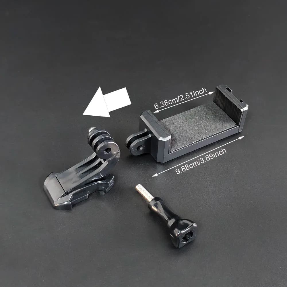 Accessories Kit Phone Holder Clip J-HOOK Base Screw Mount for Mobile Phone Smartphone for Gopro Hero 13 12 11 10 9 8 for DJI