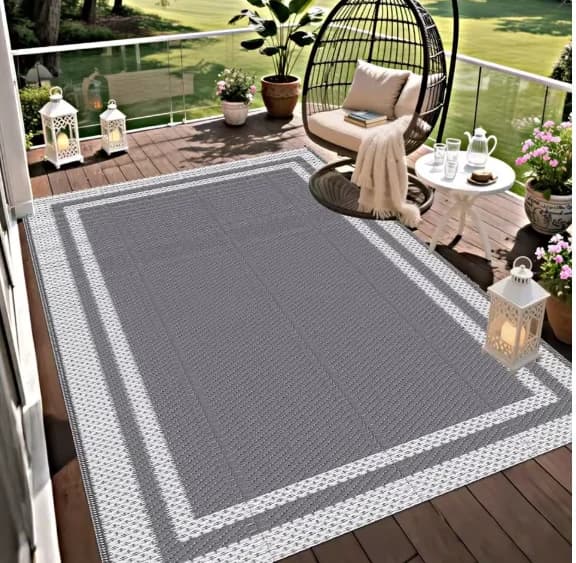 Reversible Woven Outdoor Patio Rug