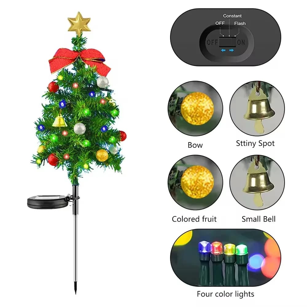 Solar Christmas Tree Floor Lights