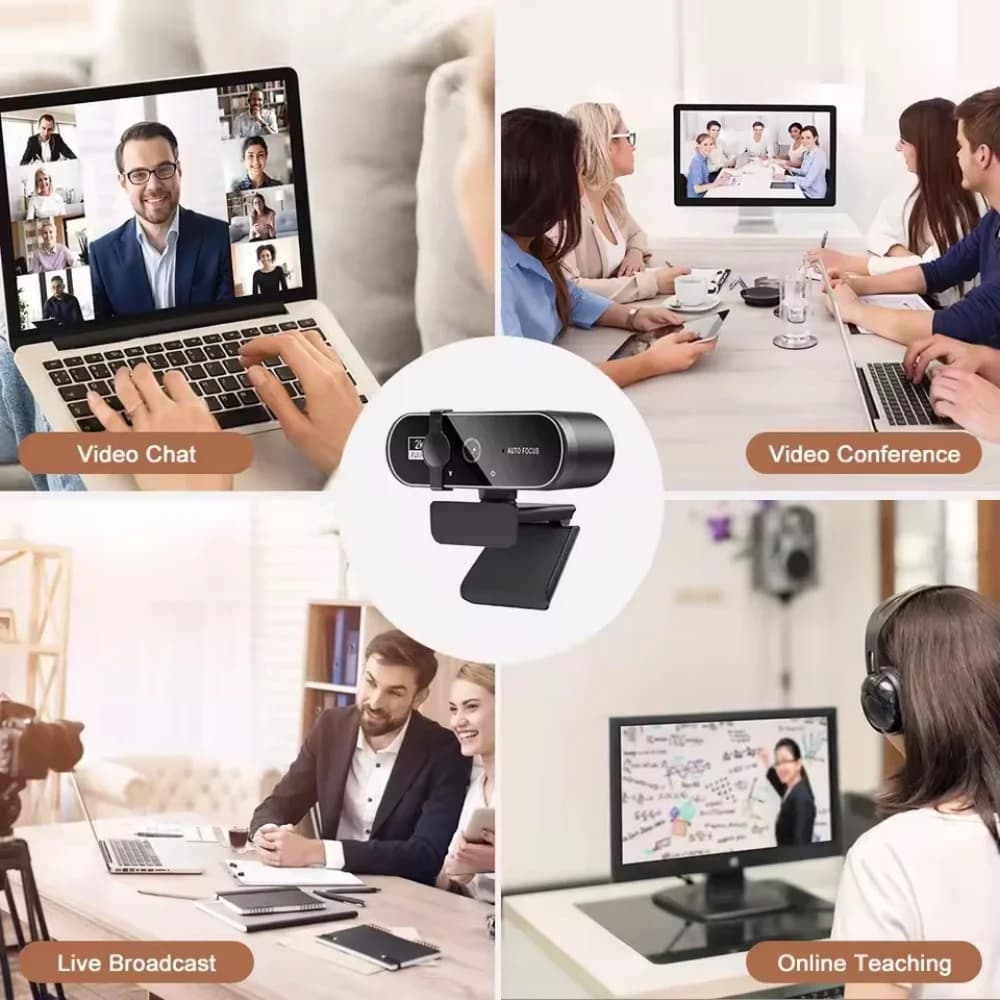 4K Webcam Video Camera 2K Autofocus Streaming Web Cam With Microphone 30fps USB Full HD 1080P Webcams for PC/Computer/Laptop