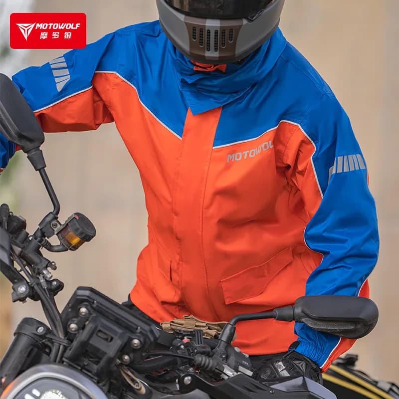 Motorcycle Split Waterproof Rainsuit with Accessories