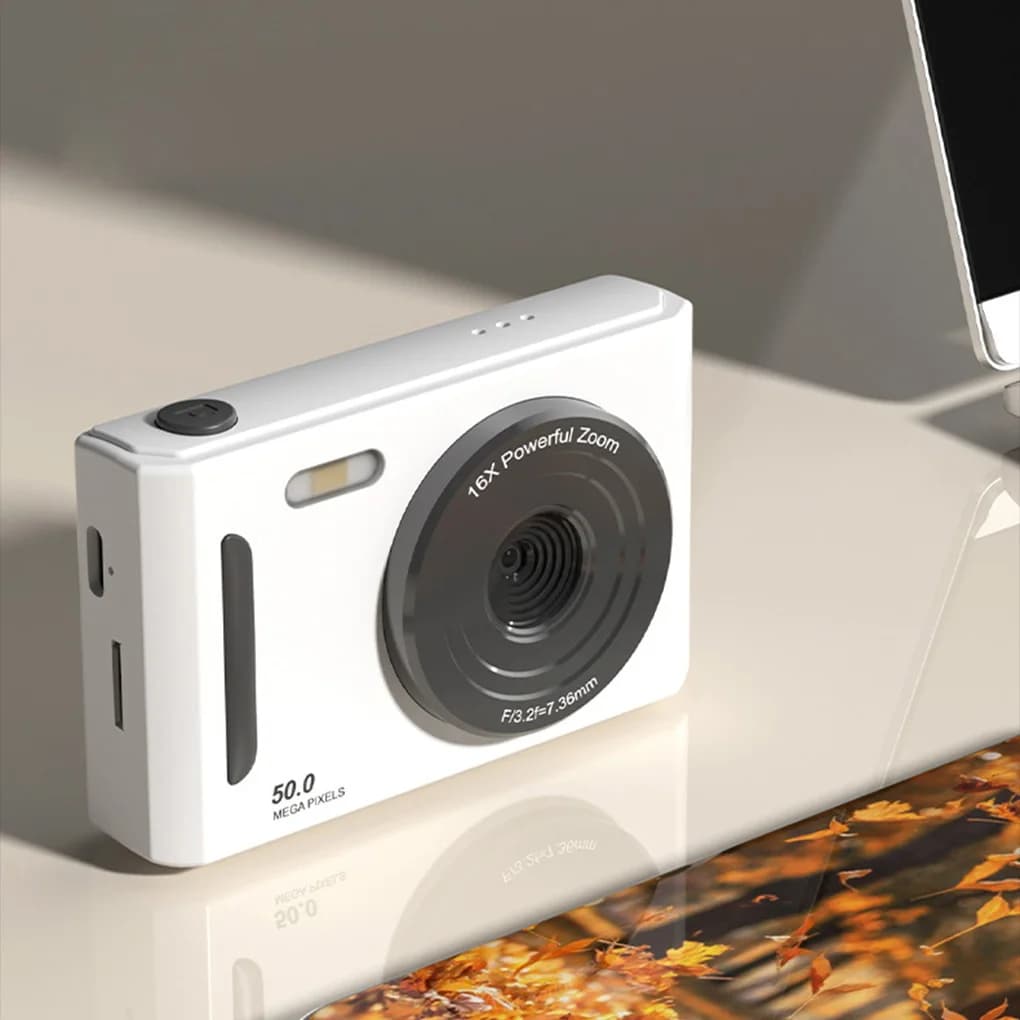 4K Dual Camera with Auto Focus and LED Fill Light