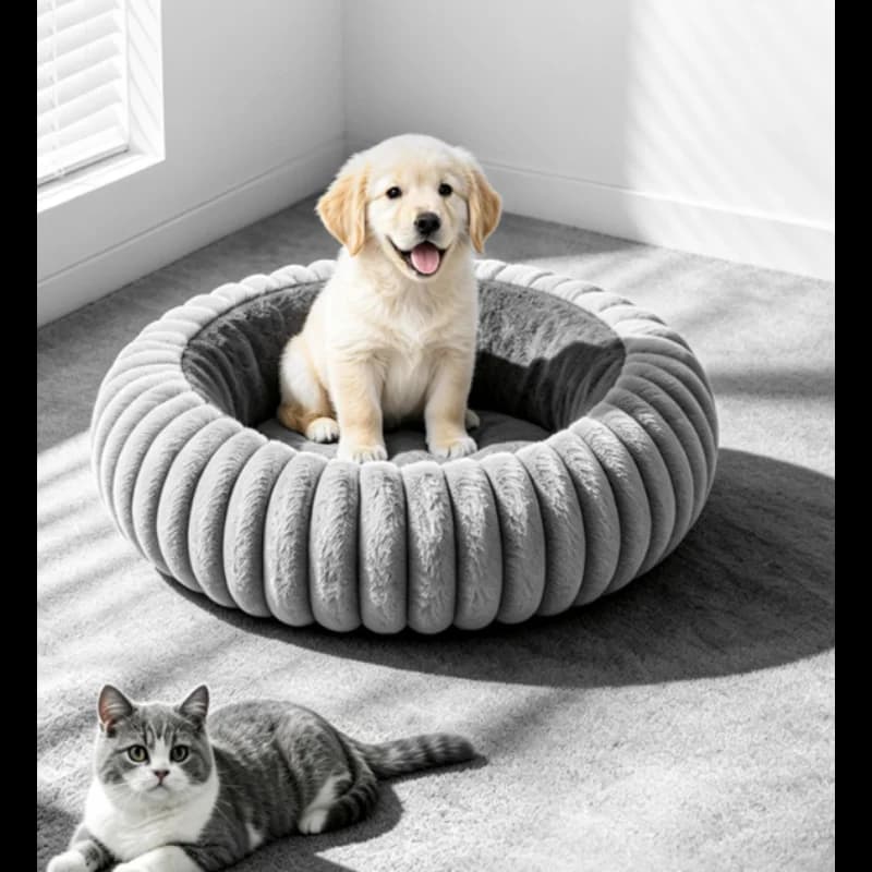 Heated Pet Bed with Smart Temperature Control