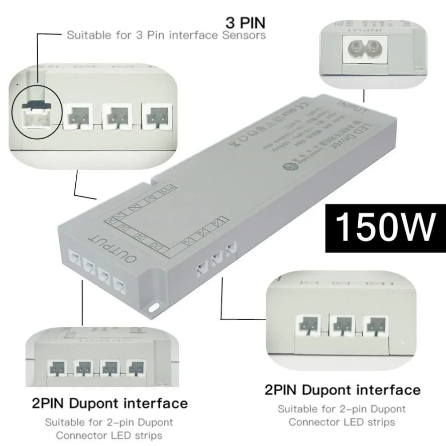 Home Transformers with EU/US Plug AC220V To DC12V 24V Switching Power Supply Home Lighting Cabinets Wardrobes LED Light Strip