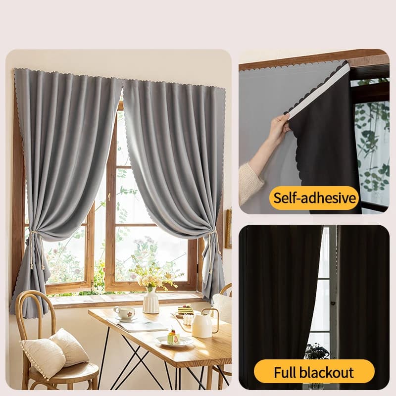 Self-Adhesive Blackout Curtain Panel