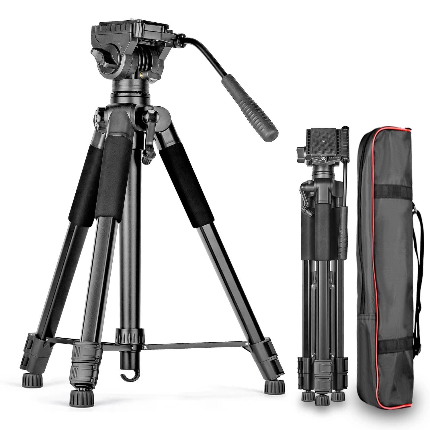 Heavy Duty Video Tripod with Fluid Head