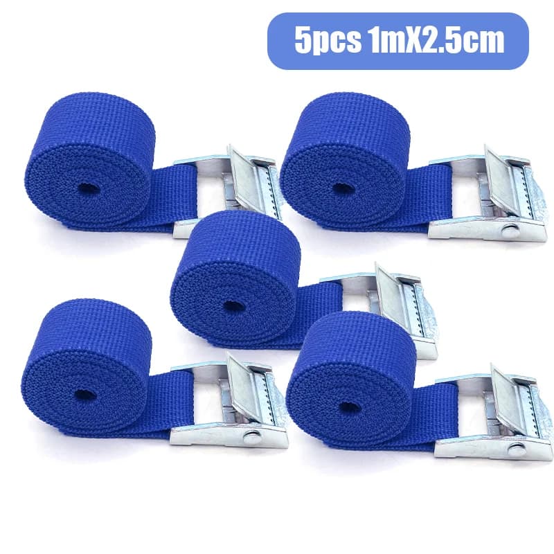 5/10 pcs 1M Buckle Tie-Down Belt Cargo Straps For Car Motorcycle Bike With Metal Buckle Tow Rope Strong Ratchet Belt for Luggage