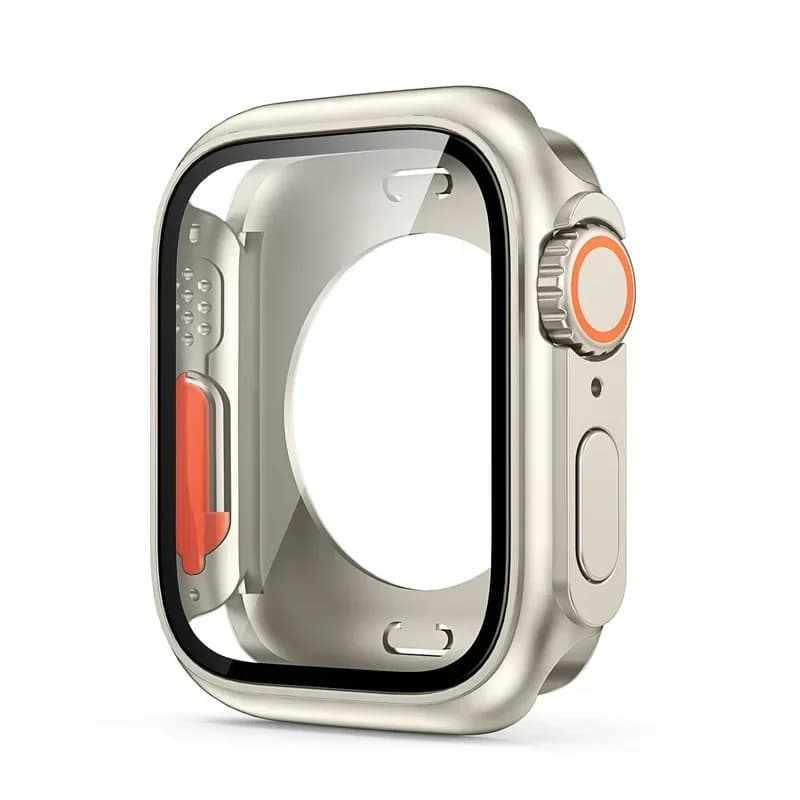 Tempered Glass+Cover For Apple Watch case 46mm 42mm 45mm 44mm 41mm 40mm Screen bumper Protector for iwatch serie 10 9 8 7 6 SE 5