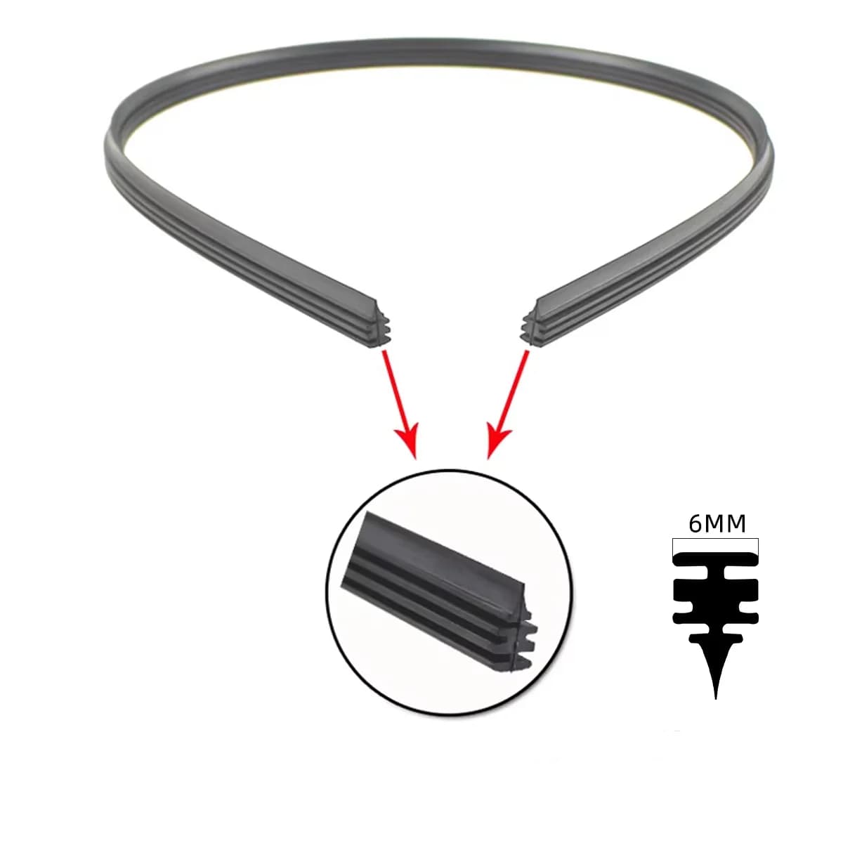 Auto Windshield Wiper Blade Refill Strip