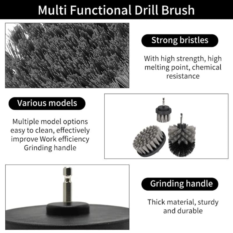 Cleaning Tools Drill Brush Kit Electric Scrubber Brush for Cleaning Bathroom Bathtub Cleaning Brush Scrub Drill Cleaning Kit