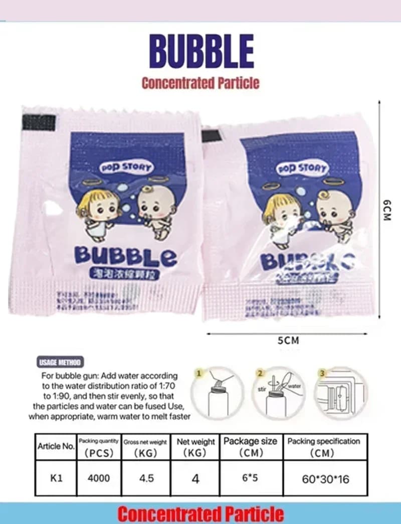 Bubble Machine Concentrated Granules Supplement