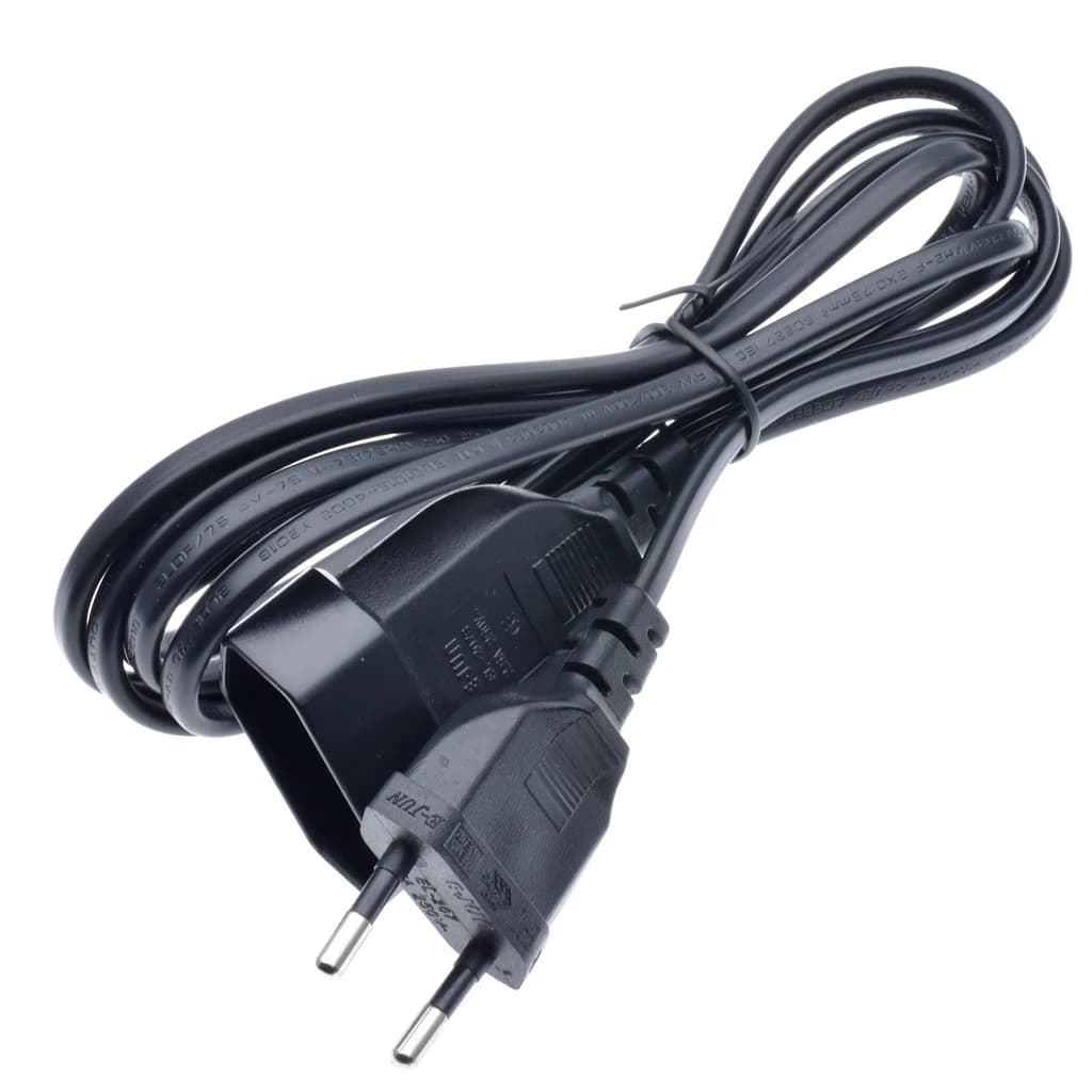 European 2Prong Male to Female Power Extension Cord, VDE Certificated Copper Cable 0.5m/1m/2m/3m/4m/5m