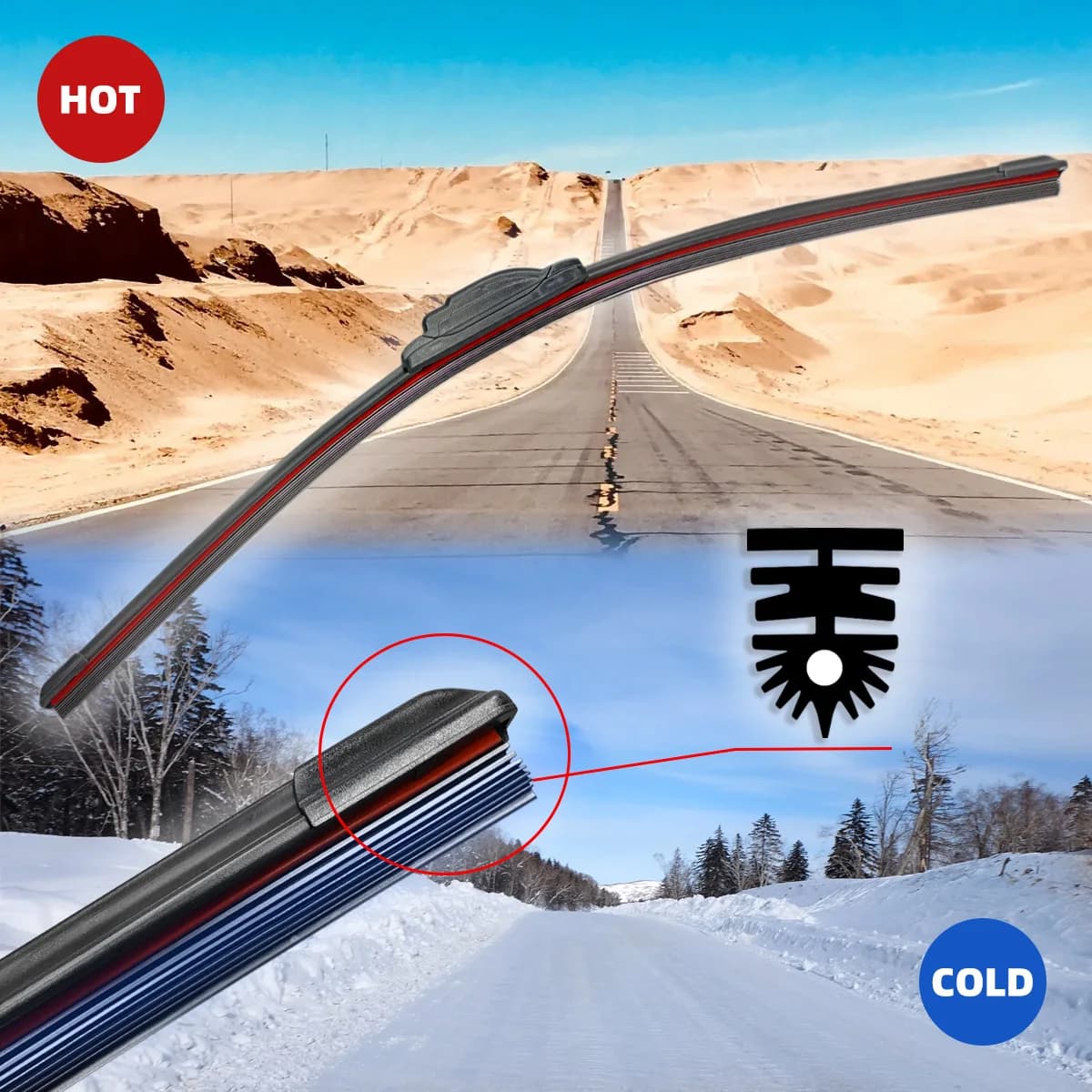 Car Front Windshield Wiper Blade 11 Layer