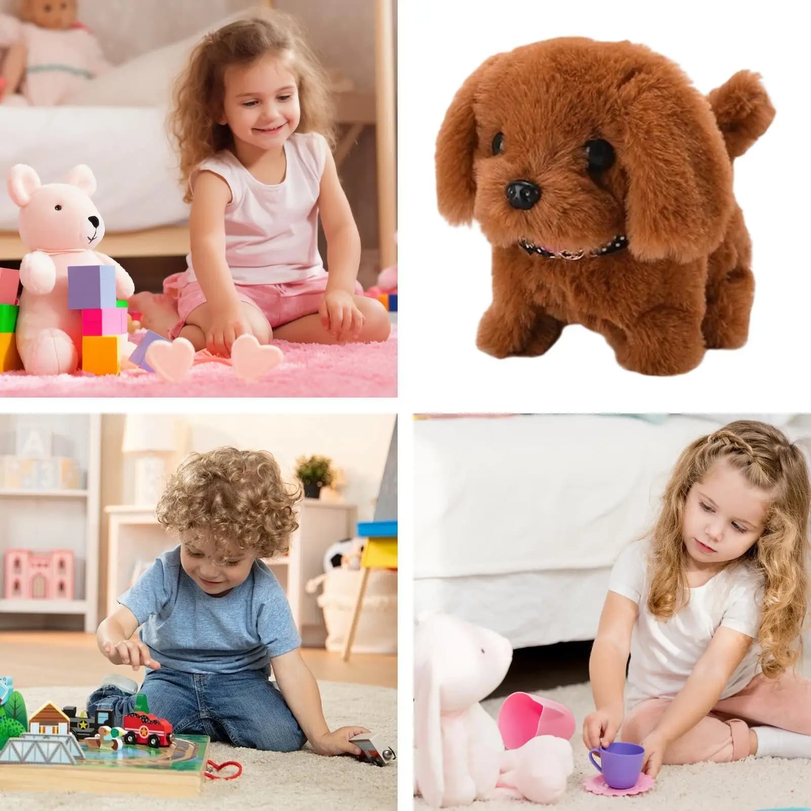 Interactive Robotic Puppy Toy Realistic Electronic Pet With Life&like Actions Fun Companion For Boys Girls Kids Home Travel