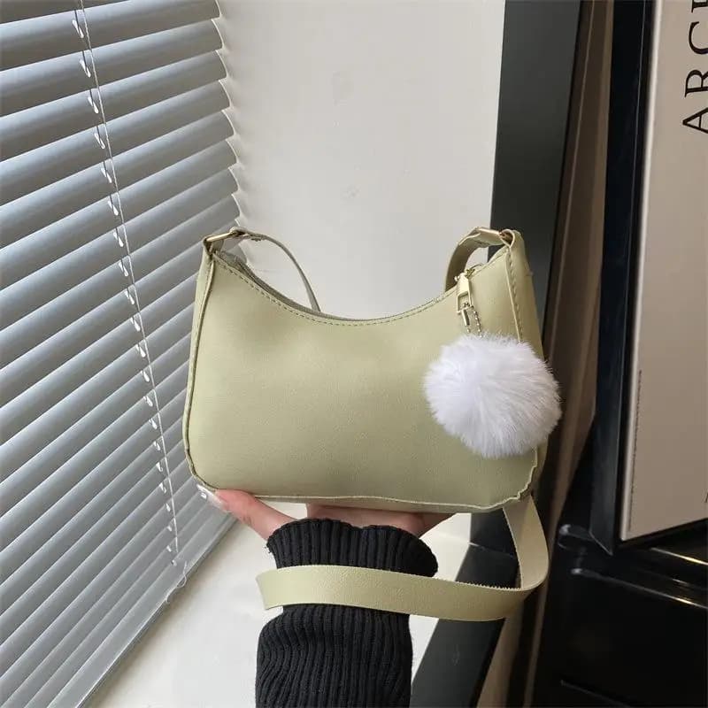 Fashionable And Trendy Solid-color Handbag, Simple And New Small Square Bag, Stylish And High-quality Single-shoulder Armpit Bag