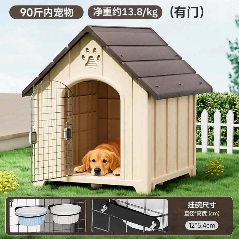 Large Dog House Waterproof Insulated Kennel