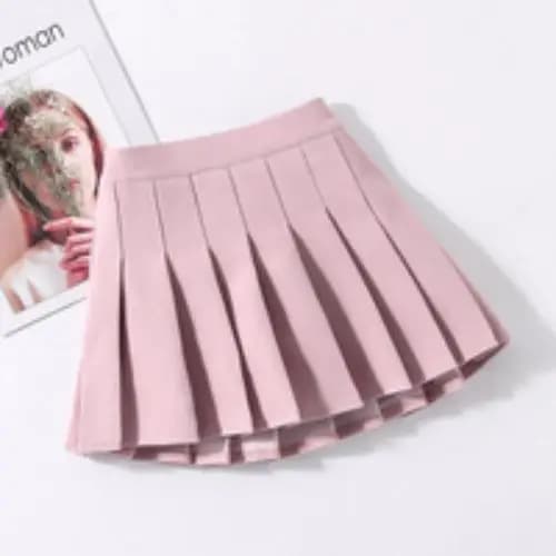 Pleated Skort Set Girls White Black