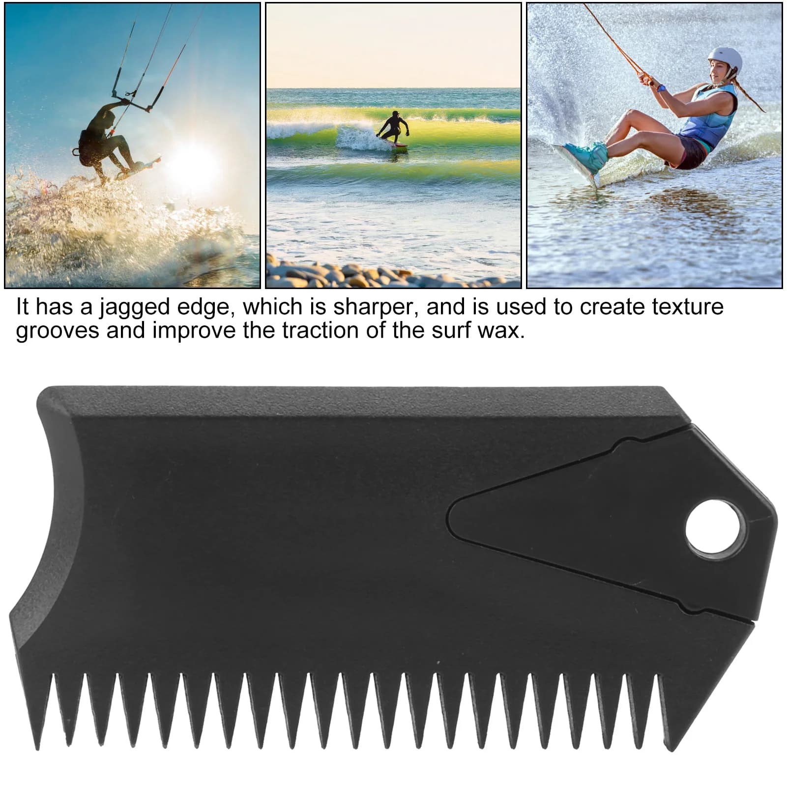 Surfboard Wax Comb with Fin Key