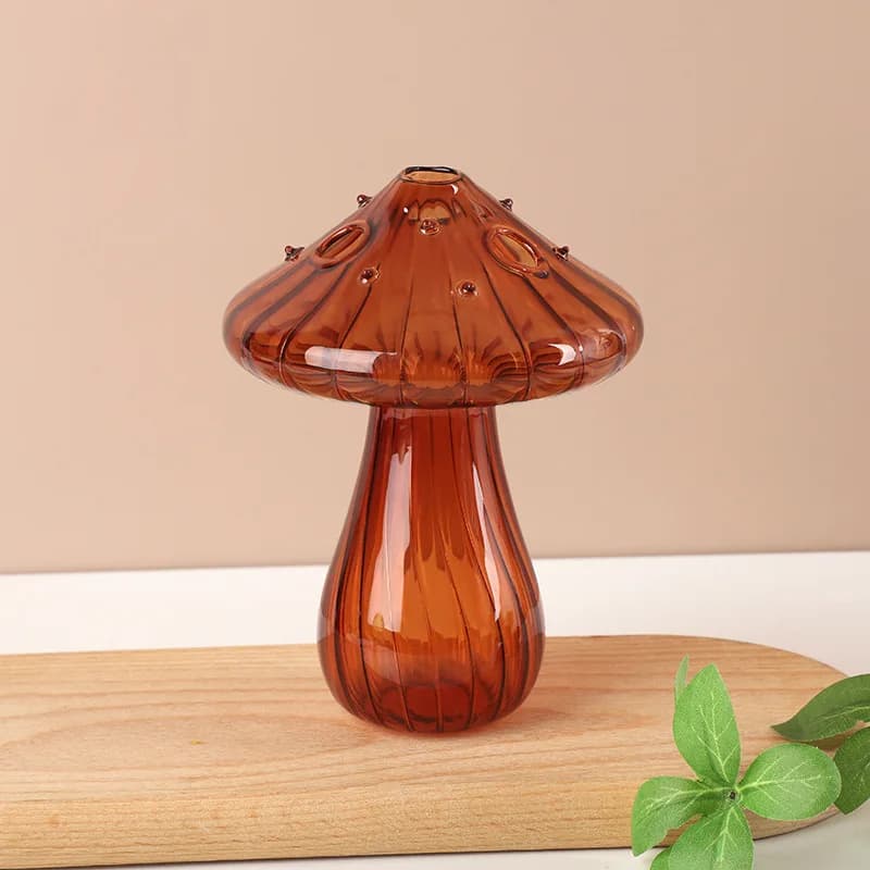 Mushroom Glass Vase