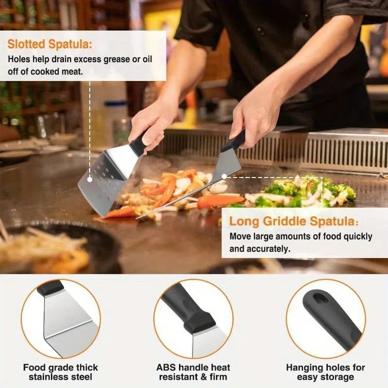 Stainless Steel Griddle Cooking Tool Set
