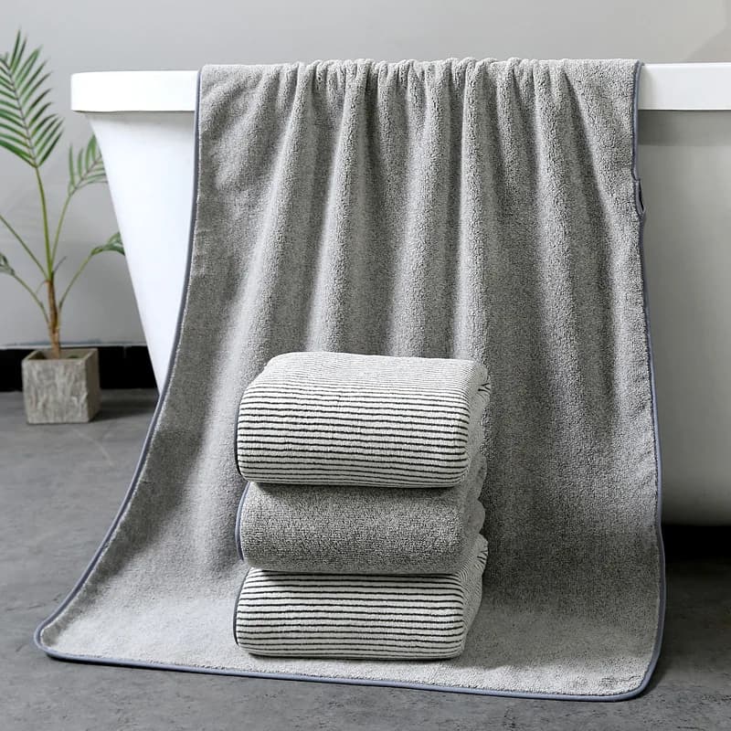 Bamboo Charcoal Lint-Free Bath Towel