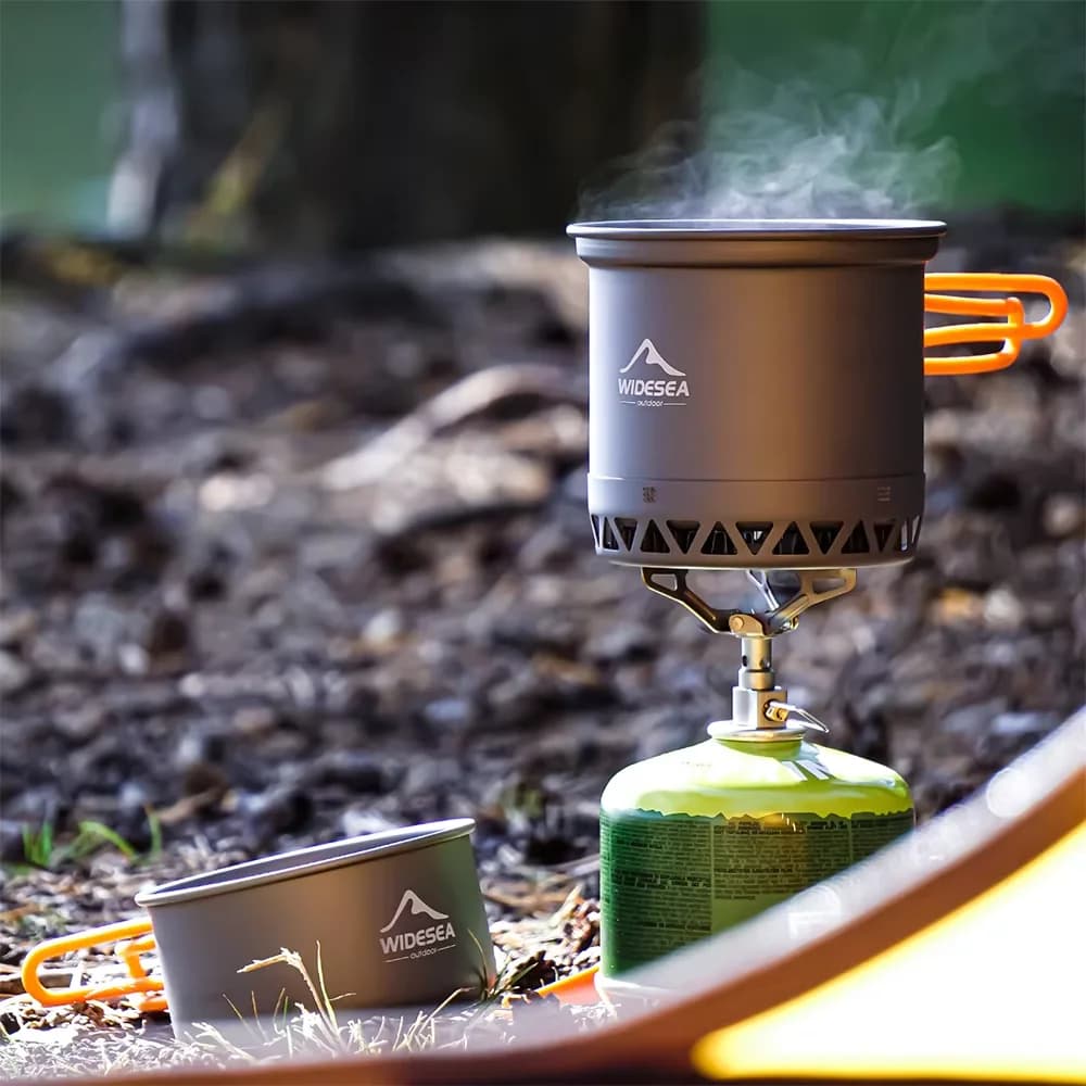Hard Anodized Camping Pot Set 1.3L 2.3L