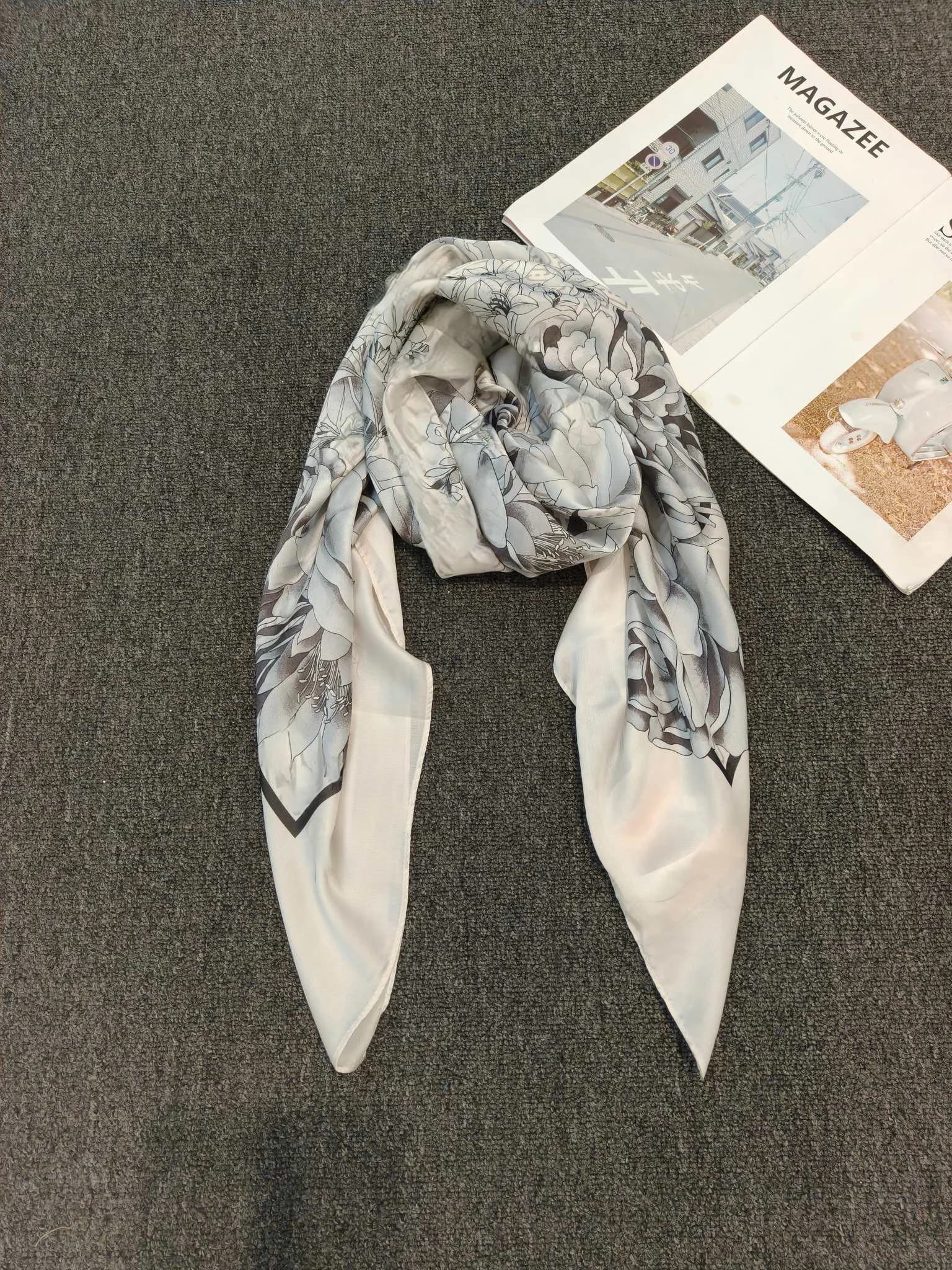 European, American, Italian original scarf with printed temperament, versatile shawl, sun shading, warm and soft new style 11